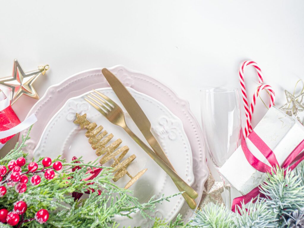 decorar mesa comidas y cenas navideñas